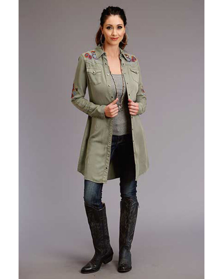 Stetson Women S Olive Embroidered T Shirt Dress Sheplers