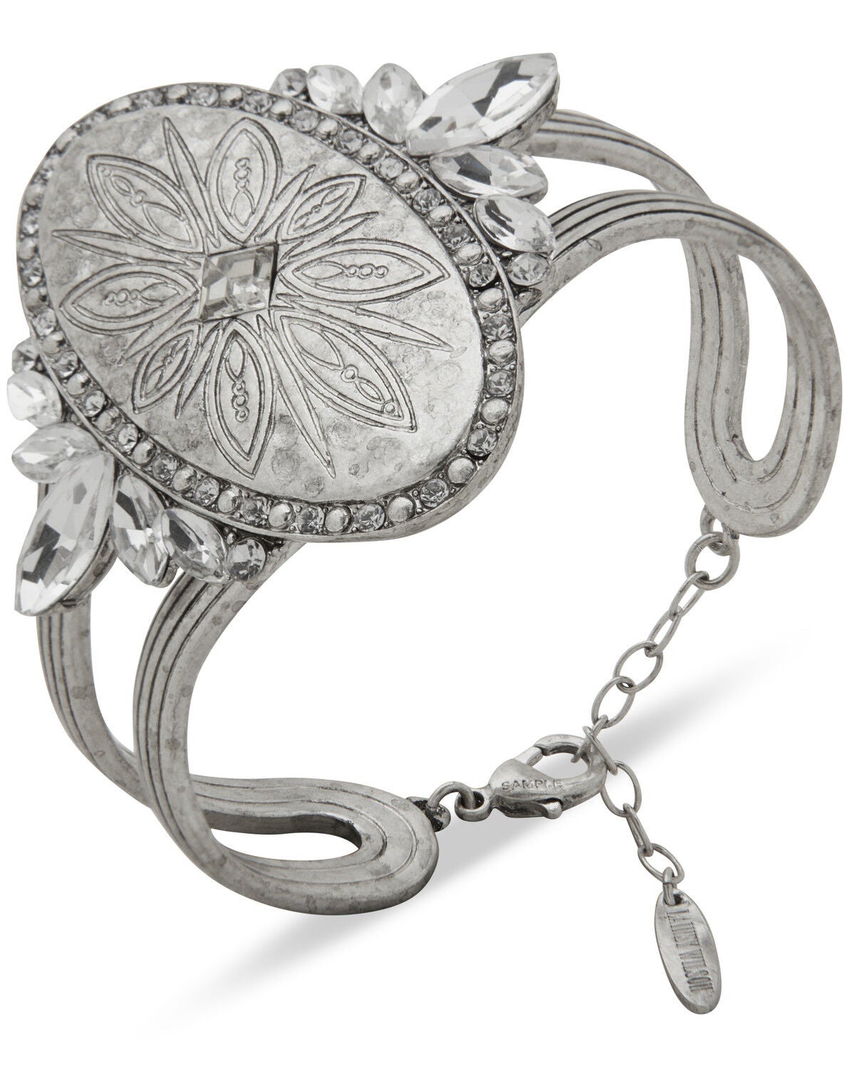 Image #1 - Lainey Wilson Women's Drama Stone Cuff Bracelet, Silver, hi-res