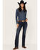 Image #3 - Wrangler Women's Mid Rise Q-Baby Dark Wash Bootcut Ultimate Riding Jeans, Dark Wash, hi-res