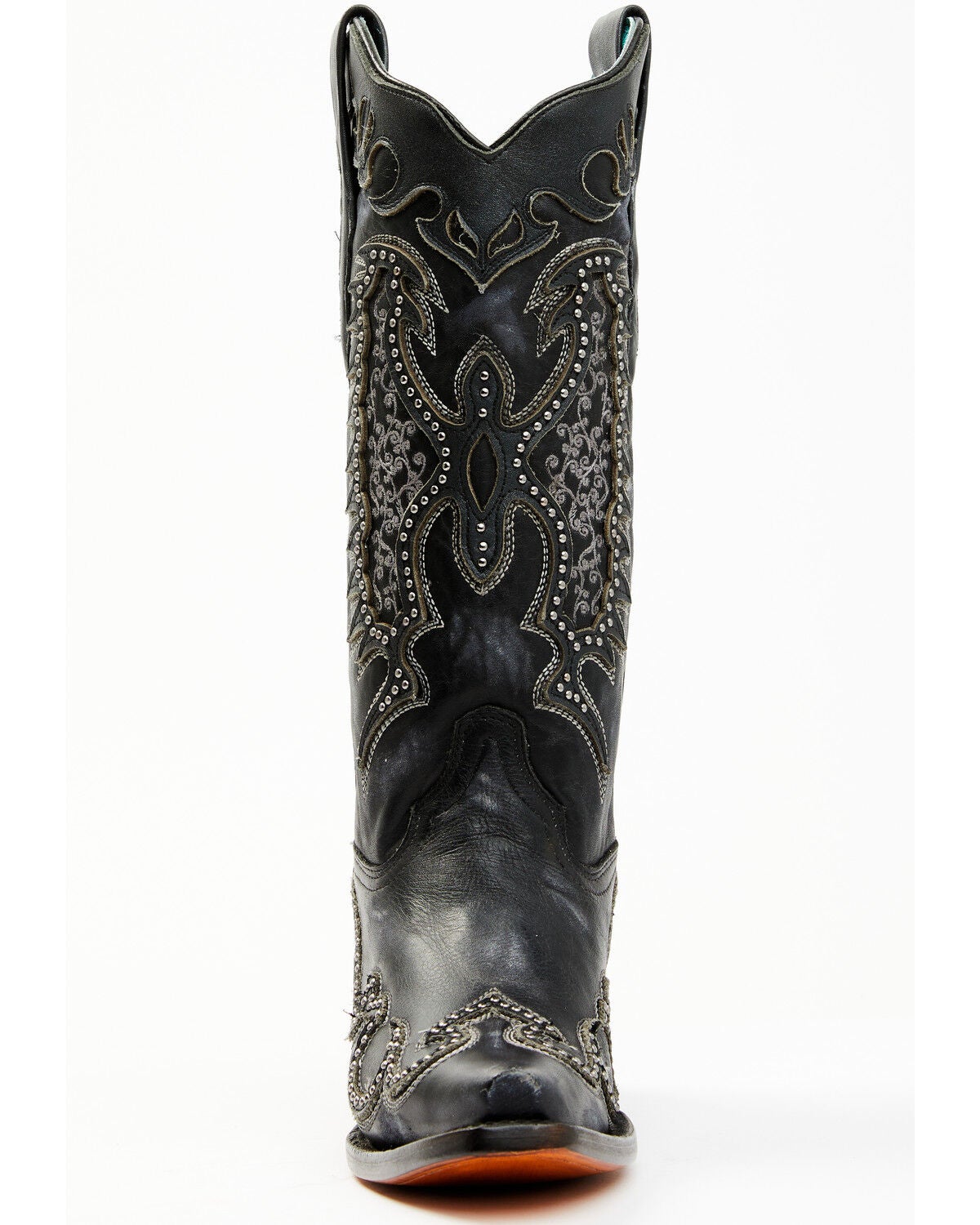 Corral Women's Black Overlay Western Boots - Snip Toe