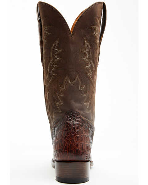 Image #5 - El Dorado Men's Exotic Caiman Western Boots - Medium Toe , Brass, hi-res