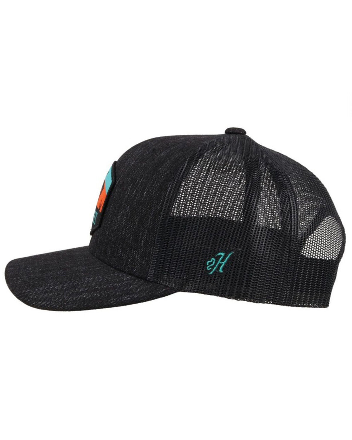 Image #3 - Hooey Men's Punchy Patch Logo Trucker Cap, Black, hi-res