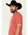 Wrangler Men's Rodeo Casino Graphic Short Sleeve T-Shirt , Red, hi-res