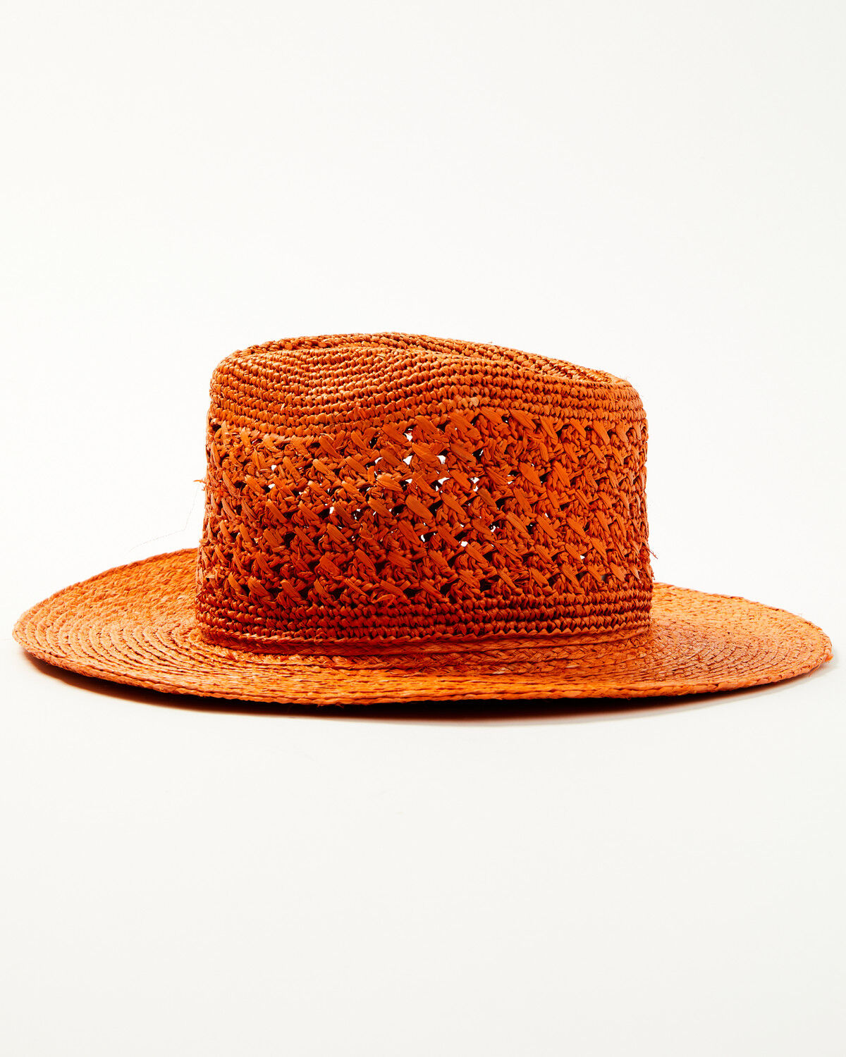 Image #3 - Shyanne Women's Vented Straw Fedora, Rust Copper, hi-res