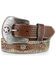 Image #1 - Cody James Men's Hair-On-Hide Star Concho Belt, Tan, hi-res