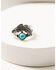 Image #3 - Shyanne Women's Silver & Turquoise Beaded 4-piece Ring Set, Silver, hi-res