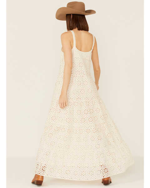 Image #4 - Jen's Pirate Booty Women's Flower Power Eyelet Lace Maxi Dress, Natural, hi-res