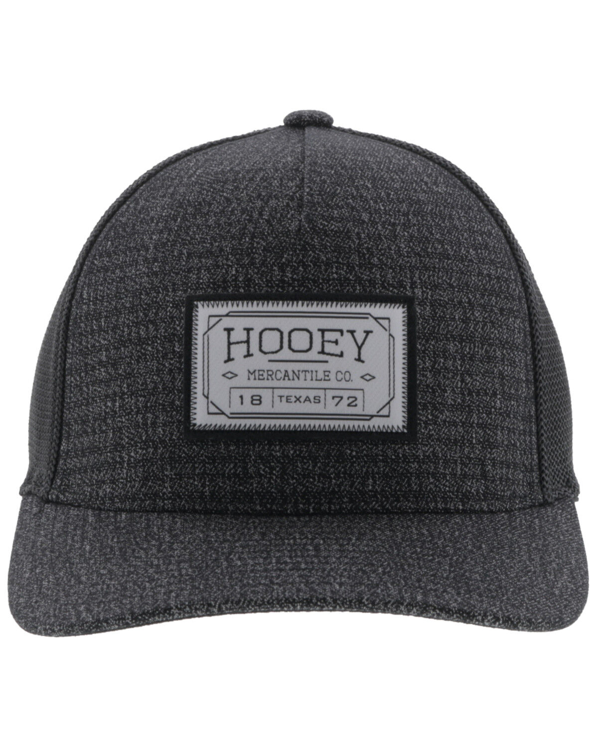 Image #3 - Hooey Men's Doc FlexFit Trucker Cap, Charcoal, hi-res