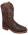 Image #1 - Ad Tec Men's Oiled Western Boots - Square Toe, Brown, hi-res