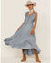 Image #1 - Scully Women's Lace-Up Jacquard Maxi Dress, Grey, hi-res