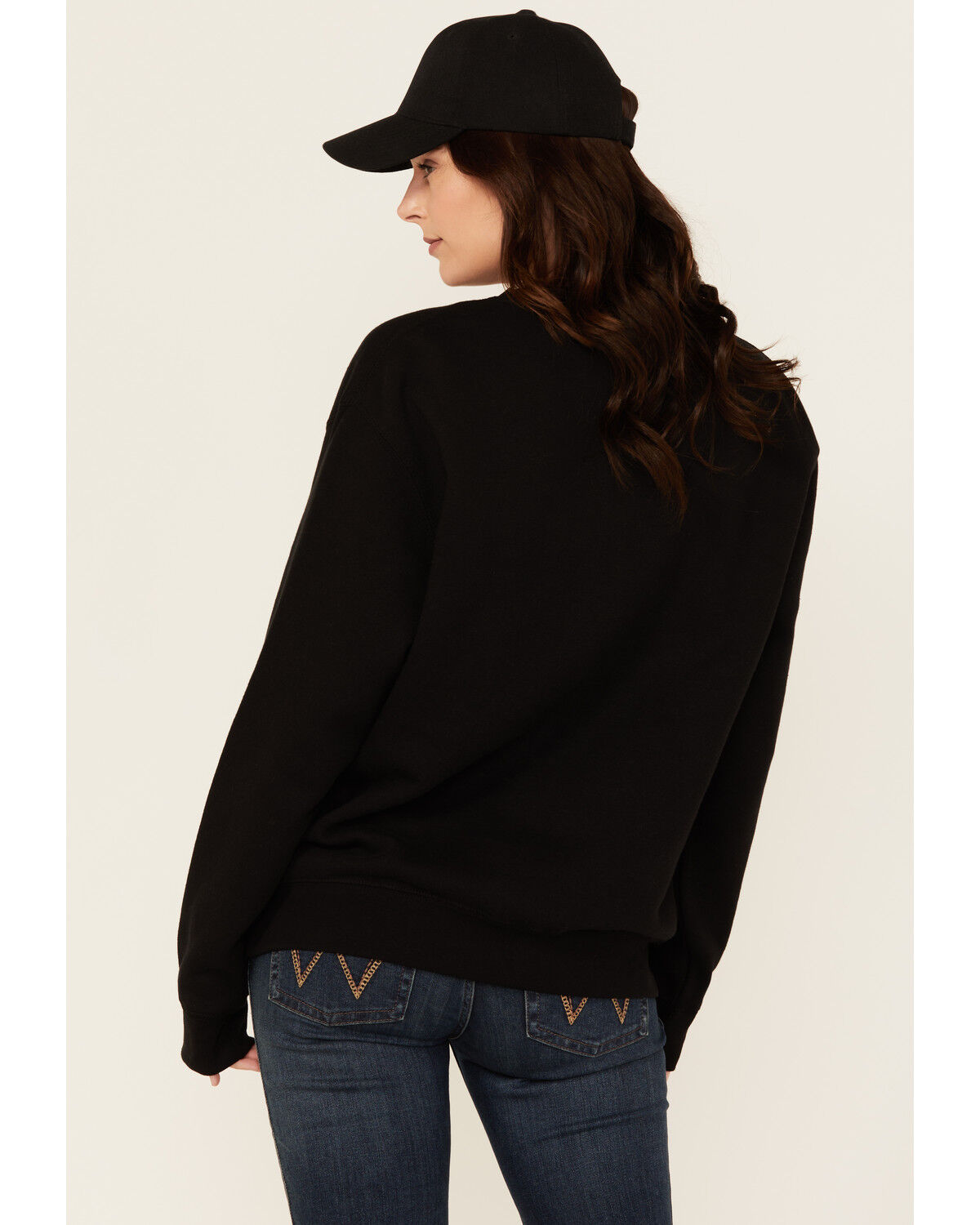 Image #4 - Troll Co Women's Savage Crewneck Sweatshirt, Black, hi-res
