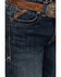 Image #2 - Ariat Boys' B5 Dark Wash Slim Straight Denim Jeans, Dark Wash, hi-res