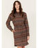 Ariat Women's Sedona Jacquard Stripe Dress Shirt, Brown, hi-res