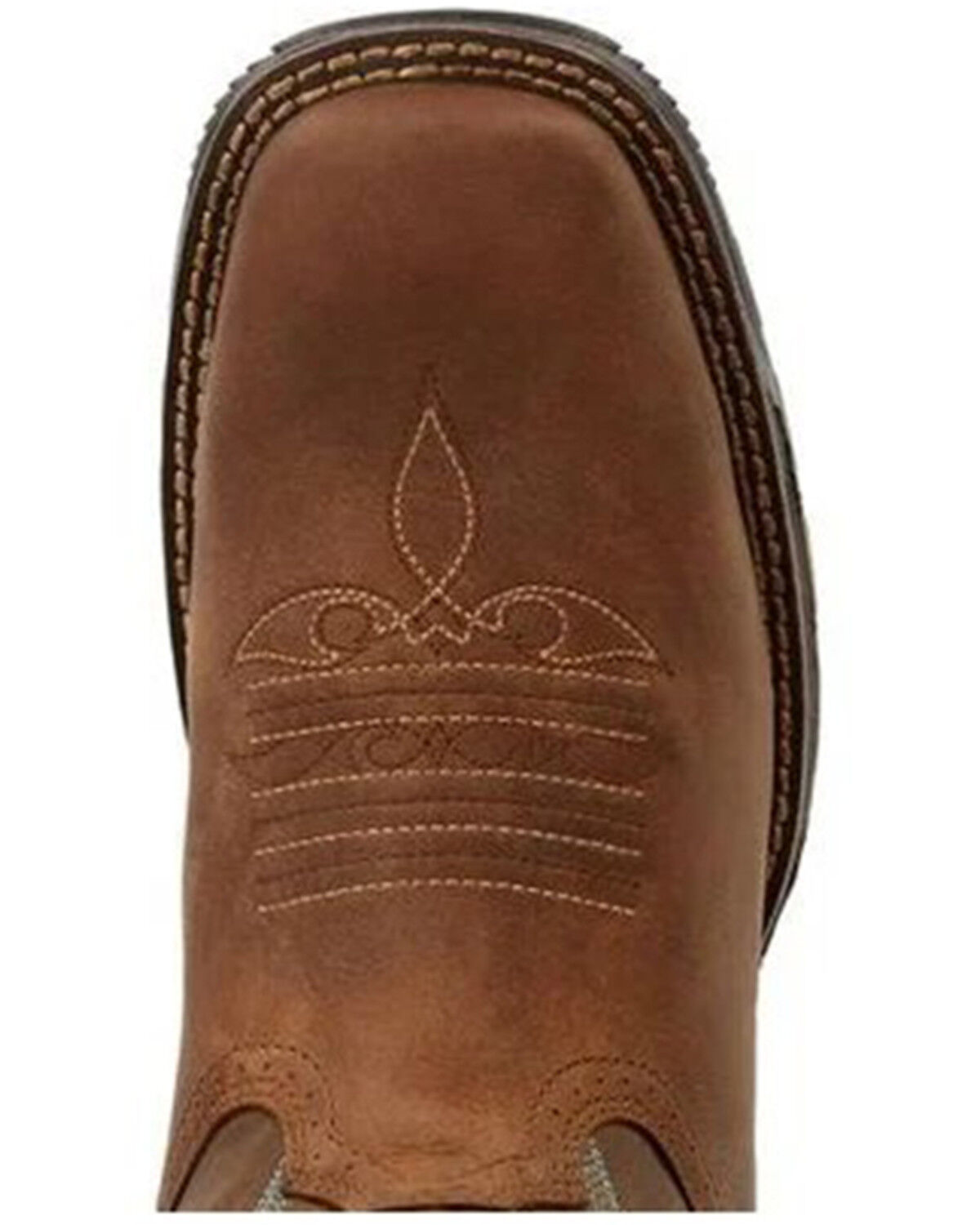 Image #6 - Durango Women's Maverick Waterproof Western Work Boots - Steel Toe, Tan, hi-res