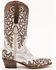 Image #2 - Ferrini Women's Ivy Vintage Embroidered Western Boots - Snip Toe, White, hi-res