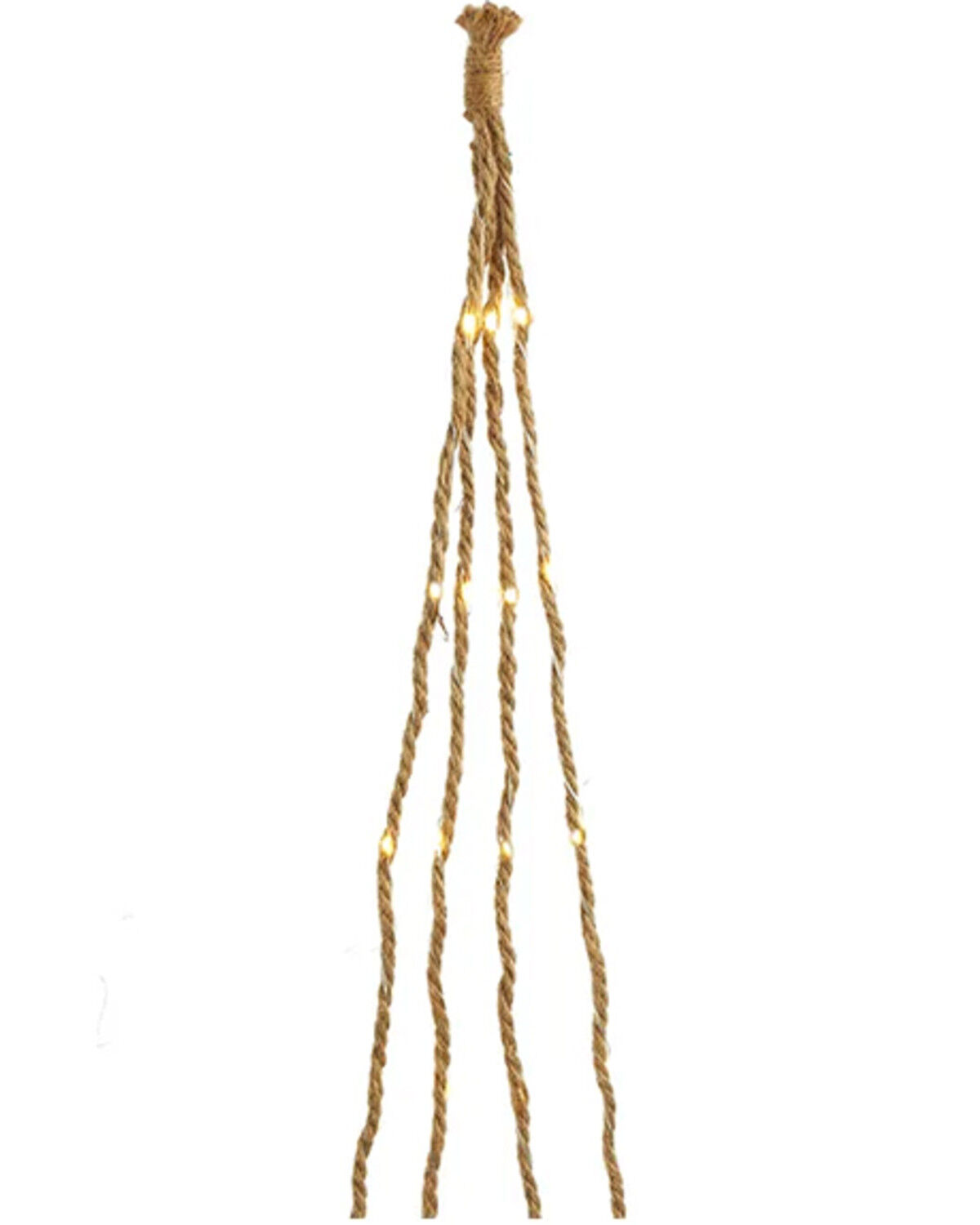 Image #1 - Kurt Adler 6' 72-Light Brown Burlap LED Rope Light, Multi, hi-res