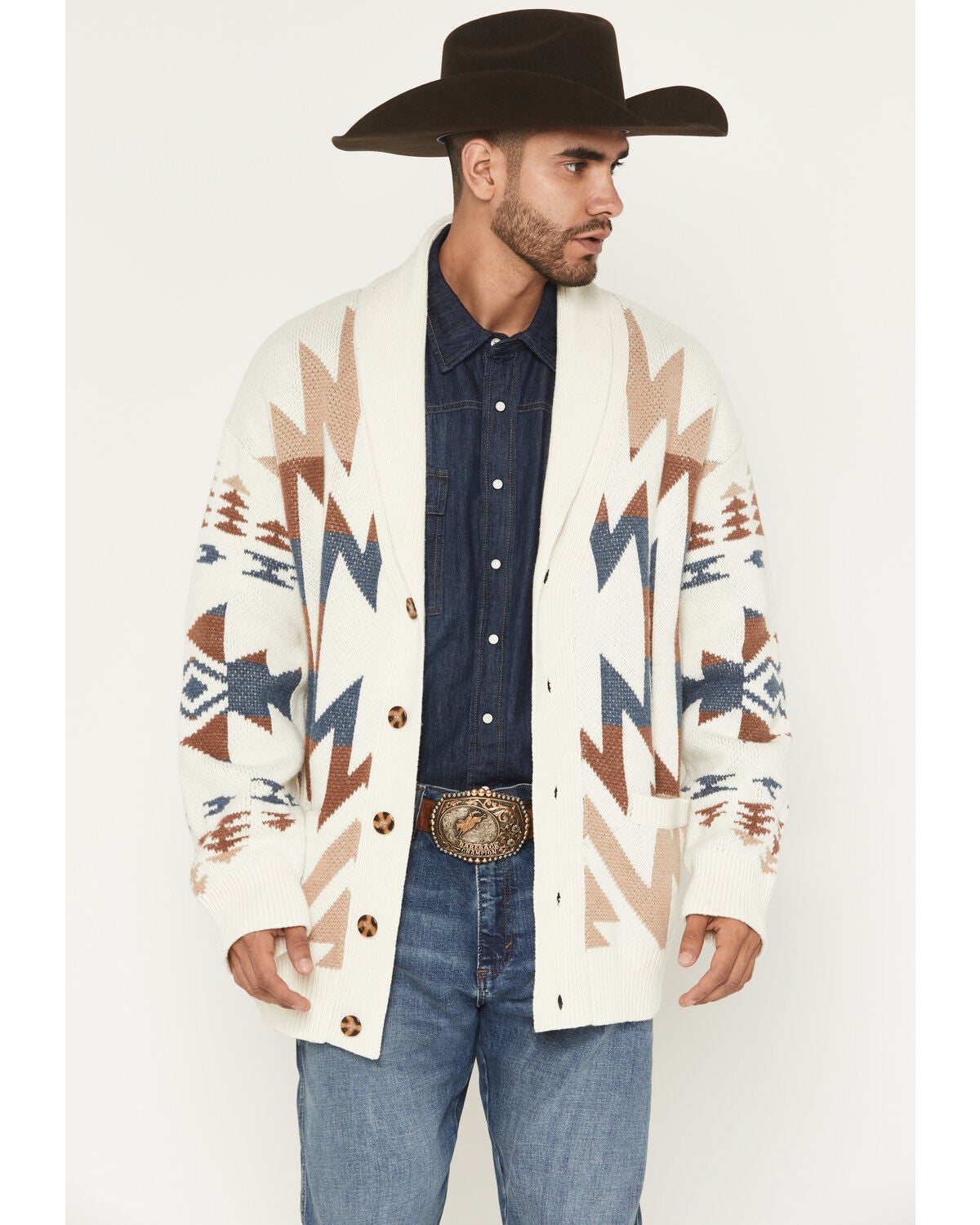 Kimes Ranch Men's Knox Cardigan, Natural, hi-res