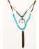 Image #1 - Shyanne Women's Canyon Sunset Crescent Tassel Necklace, Silver, hi-res