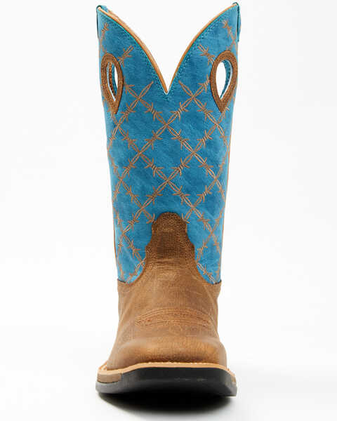 Image #4 - Twisted X Men's 12" Tech Western Performance Boots - Broad Square Toe, Blue, hi-res