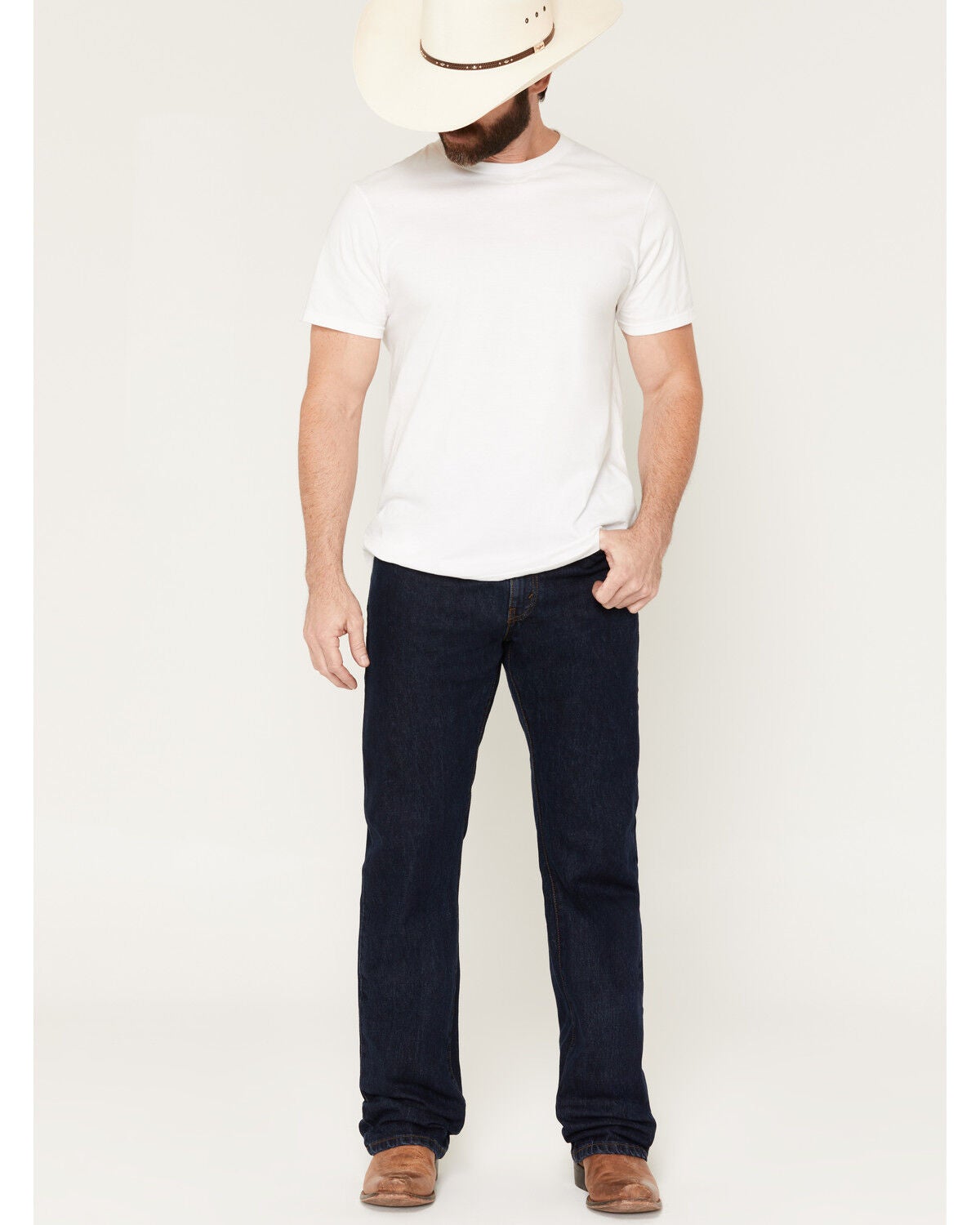 Image #1 - Levi's Men's 517 Heavyweight Rinsed Slim Bootcut Jeans, Rinsed, hi-res