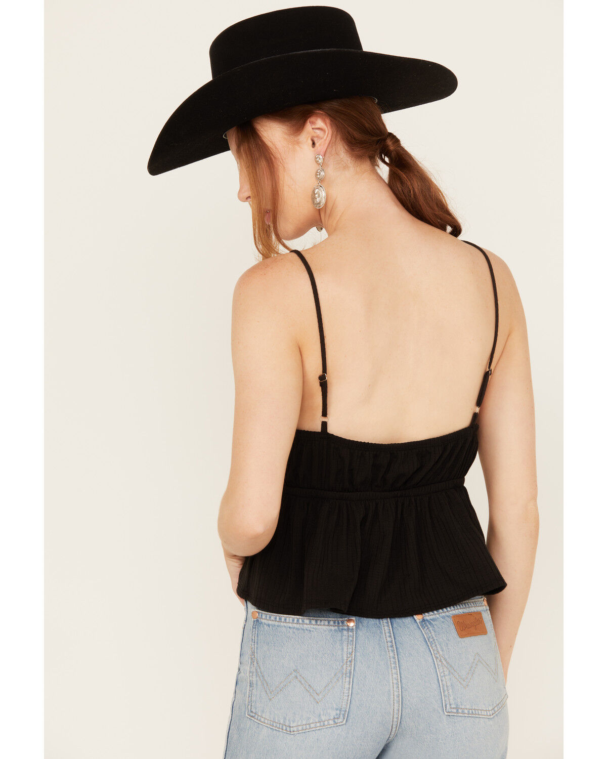 Image #4 - Wild Moss Women's Lace Trim Sleeveless Top, Black, hi-res