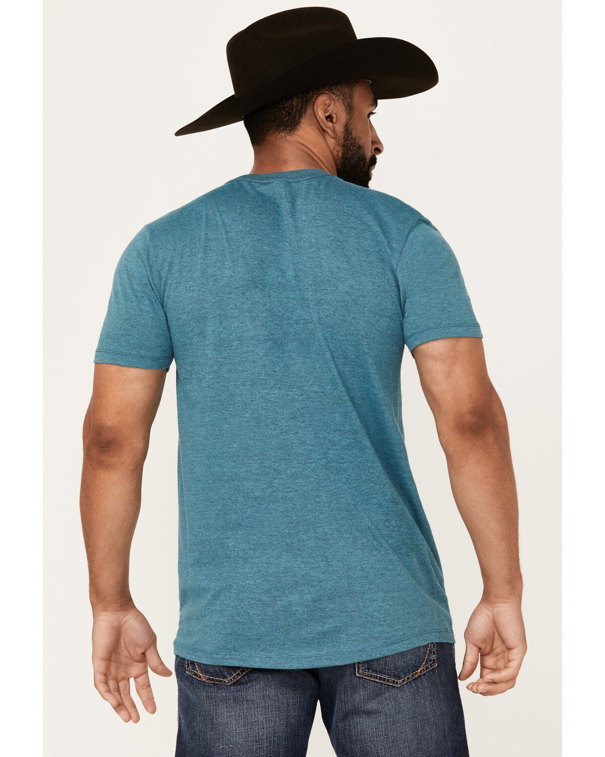 Image #4 - Moonshine Spirit Men's Soaring Eagle Short Sleeve Graphic T-Shirt, Blue, hi-res