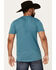 Image #4 - Moonshine Spirit Men's Soaring Eagle Short Sleeve Graphic T-Shirt , Blue, hi-res