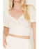 Idyllwind Women's Peony Cropped Top, Ivory, hi-res
