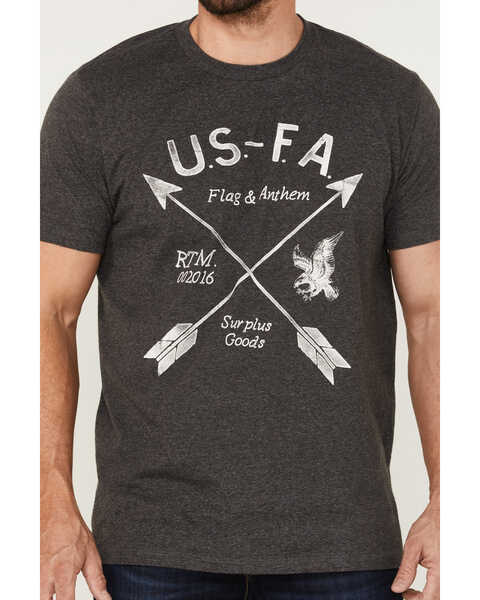 Image #3 - Flag & Anthem Men's Surplus Goods Graphic T-Shirt , Charcoal, hi-res