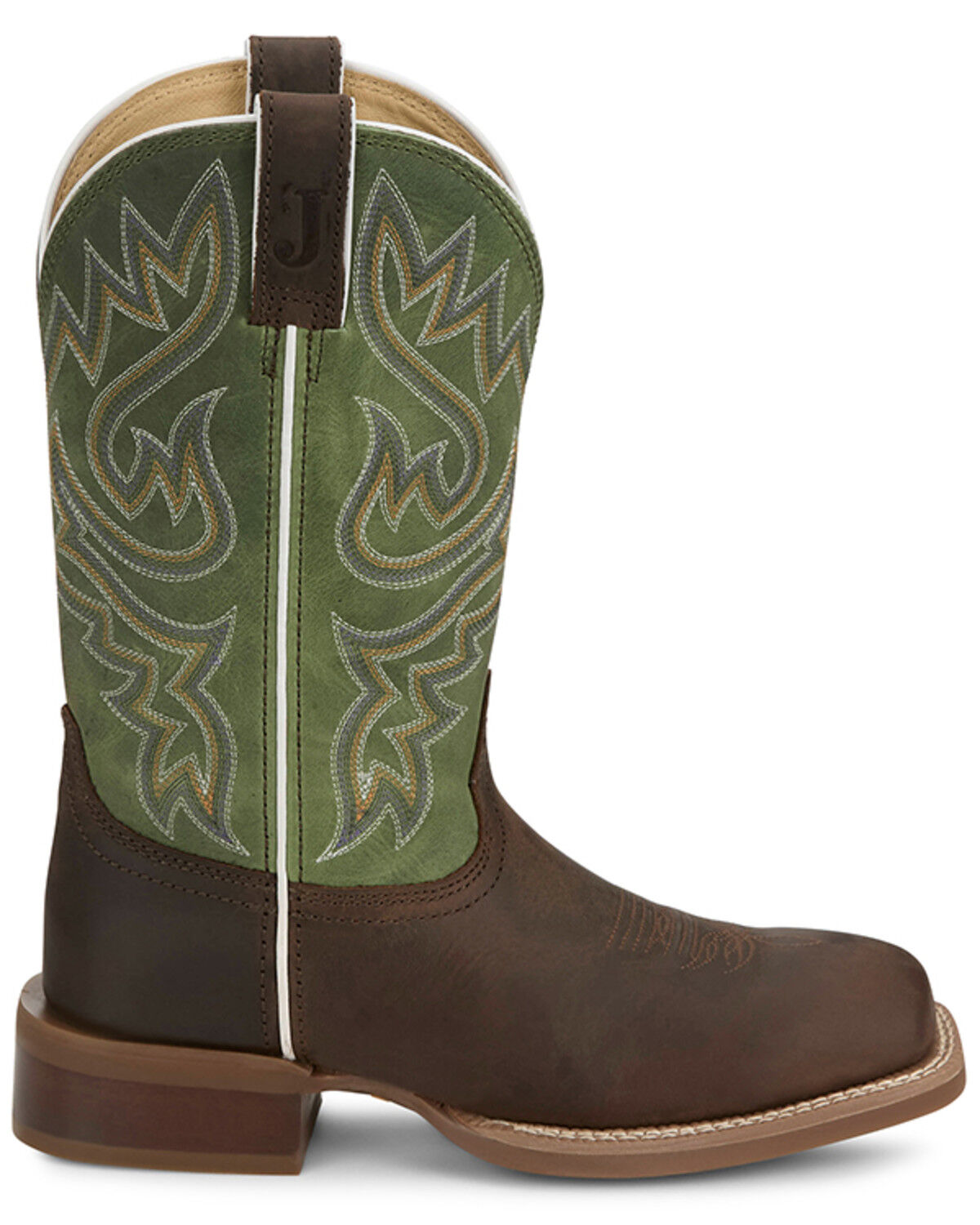 Image #2 - Justin Women's Little Sugar Wester Boots - Broad Square Toe, Dark Brown, hi-res