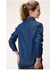 Roper Women's Medium Wash Contrast Yoke Long Sleeve Western Shirt , Blue, hi-res