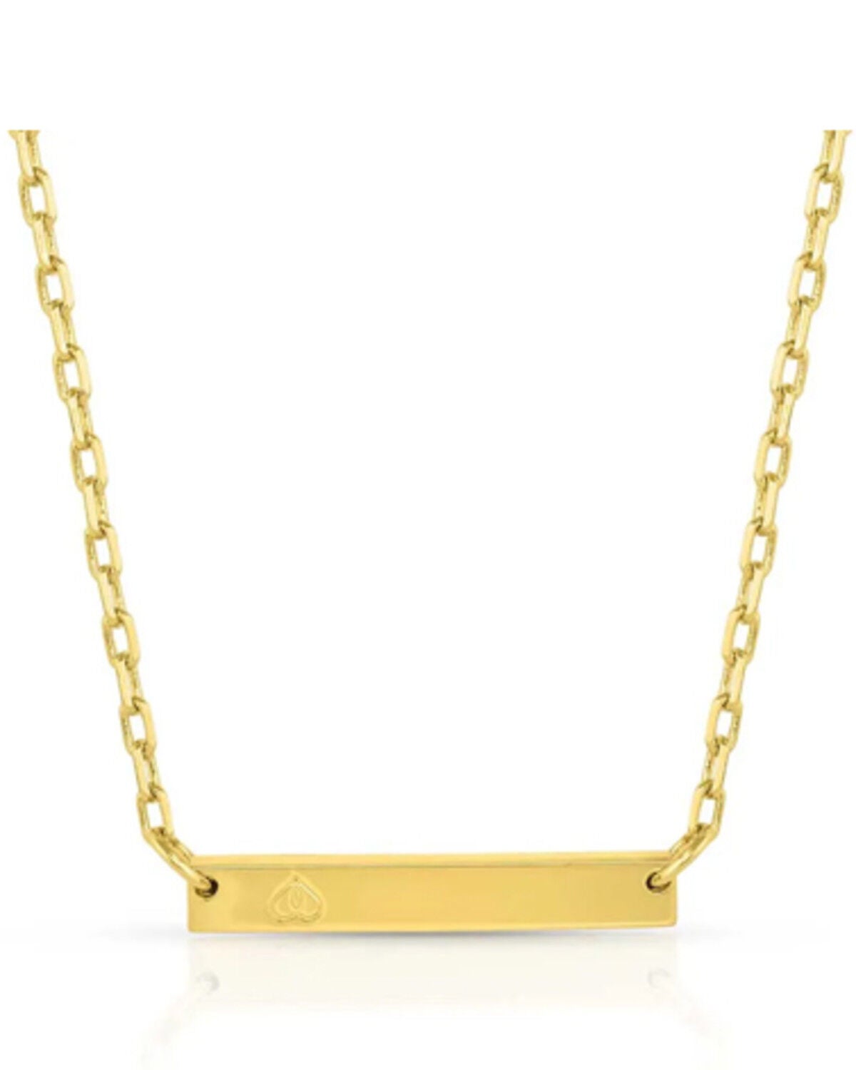 Image #2 - Montana Silversmiths Women's Fearless Faith Bar Necklace, Silver, hi-res