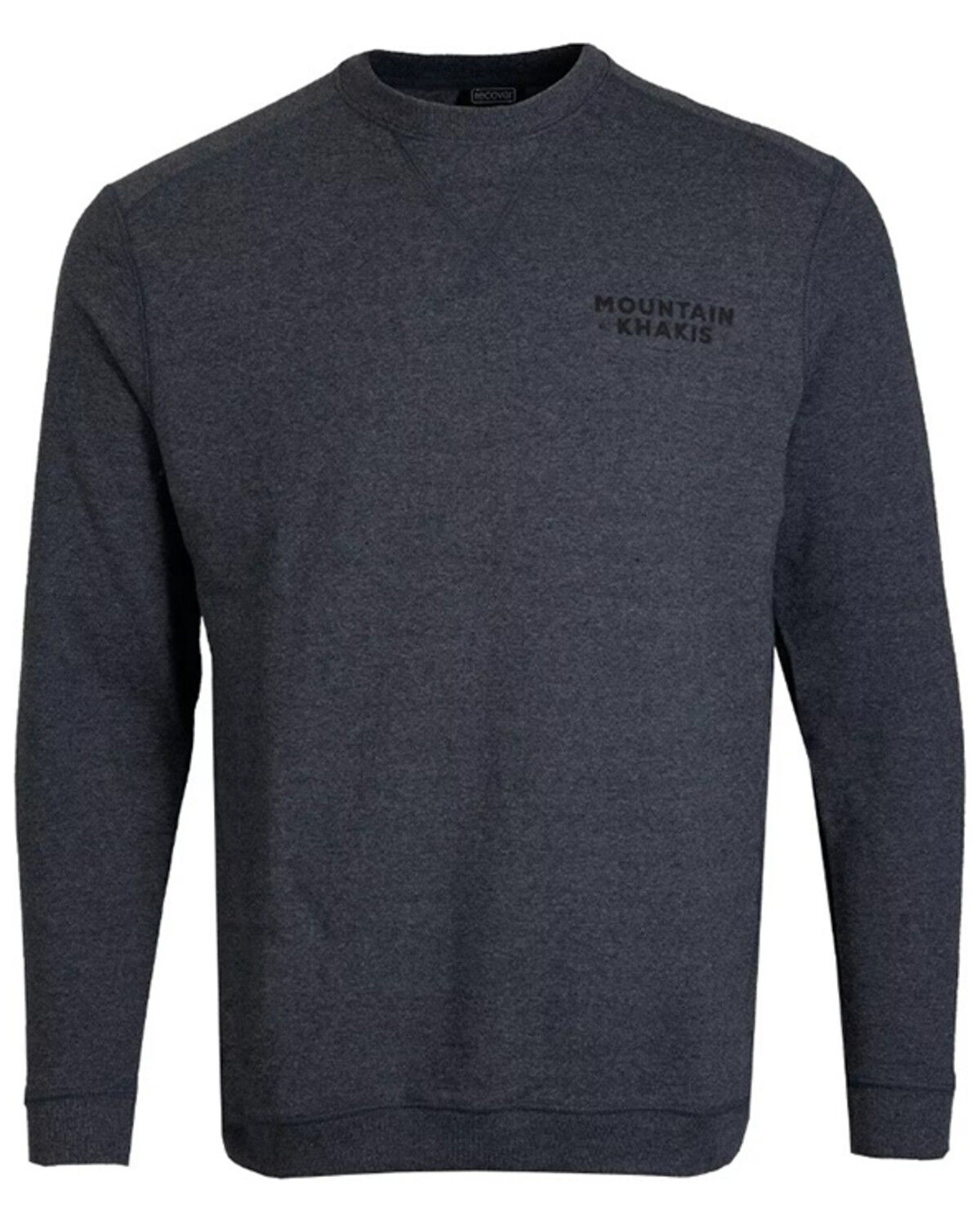 Image #1 - Mountain Khakis Men's Logo Crew Neck Sweatshirt, Black, hi-res