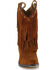 Image #4 - Shyanne Girls' Double-Fringe Western Boots - Snip Toe, Brown, hi-res