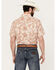 Image #4 - Ariat Men's VentTEK Outbound Floral Print Fitted Short Sleeve Button-Down Shirt, Sand, hi-res