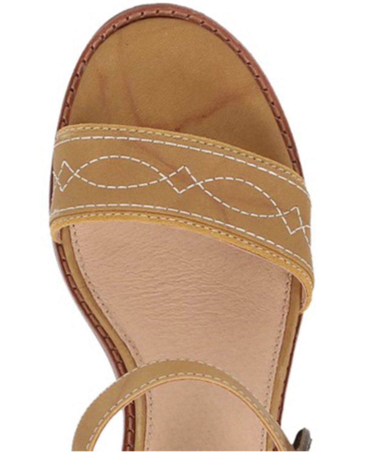 Image #6 - Frye Women's Pipa Woodstock Platform Sandal, Tan, hi-res