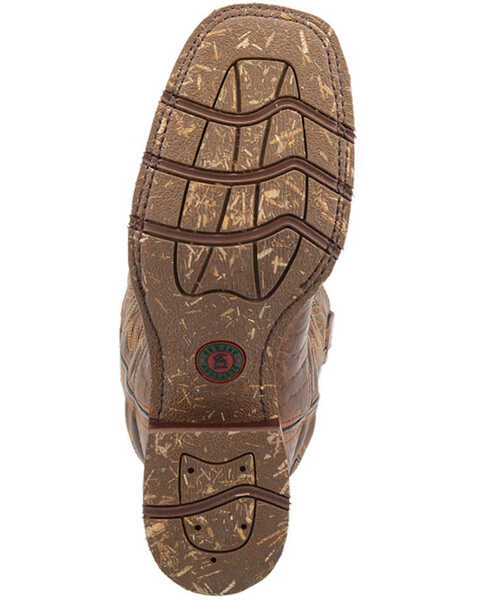 Image #7 - Laredo Men's Rancher Stockman Western Boots - Broad Square Toe, Brown, hi-res