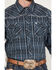 Image #3 - Cowboy Hardware Men's Arroyo Plaid Print Long Sleeve Western Snap Shirt, Blue, hi-res