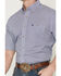 Image #3 - Wrangler Men's Classics Geo Print Short Sleeve Button-Down Western Shirt, Blue, hi-res
