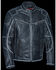 Image #4 - Milwaukee Leather Men's Vintage Distressed Triple Vented Jacket - 5X, Grey, hi-res