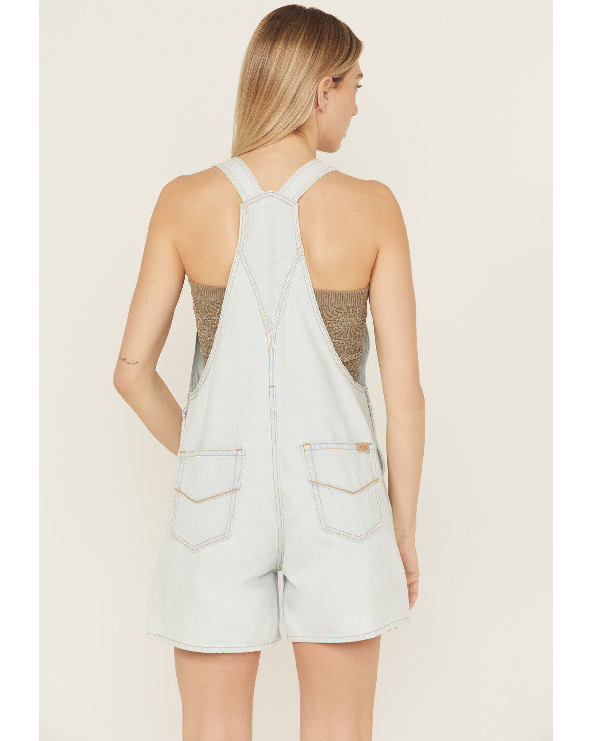 Image #4 - Ariat Women's Ophelia Light Wash Shortalls, Light Wash, hi-res