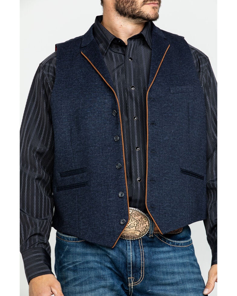Scully RangeWear Men's Western Wool Four Pocket Vest Sheplers