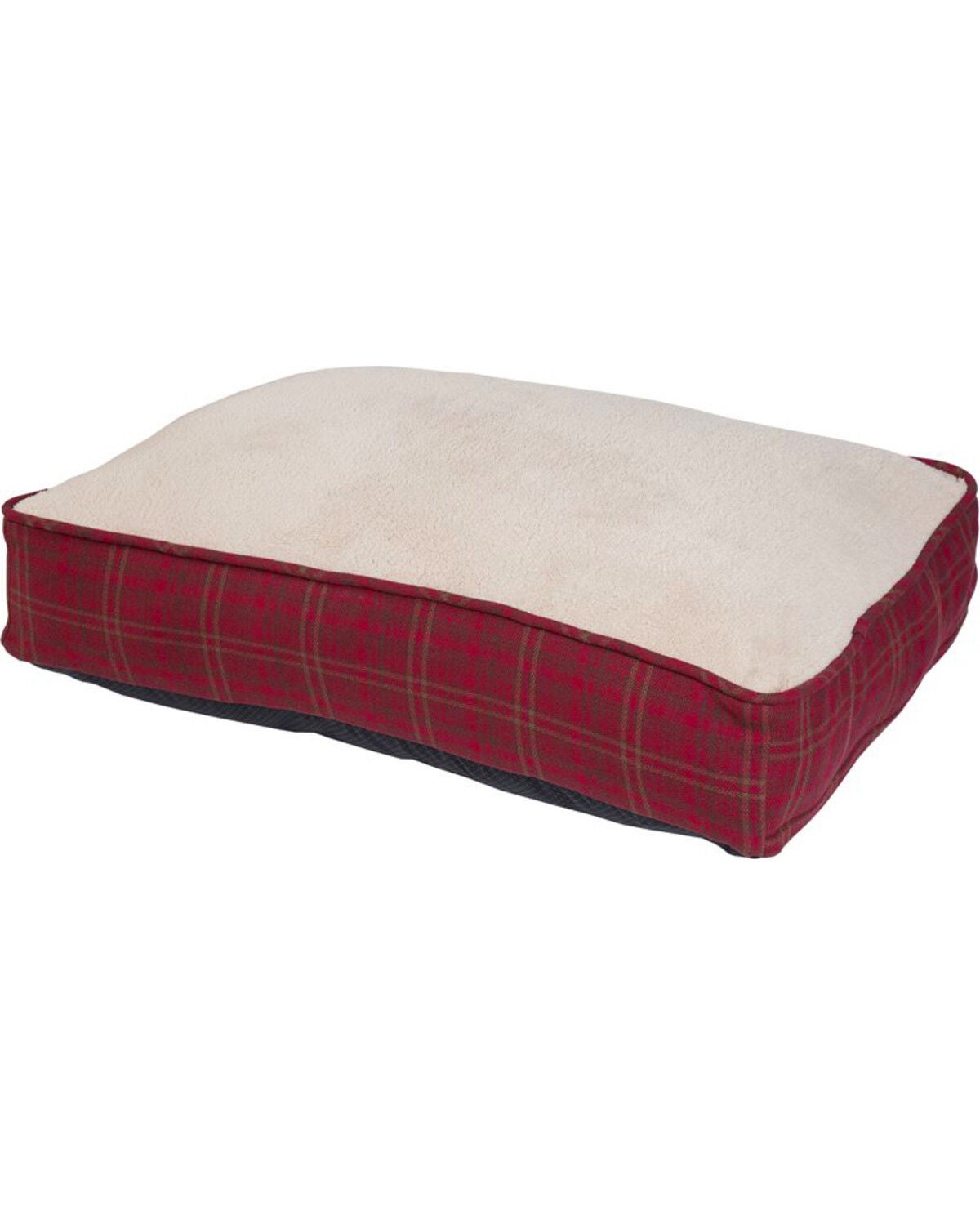 HiEnd Accents Cascade Lodge Houndstooth Dog Bed, Red, hi-res