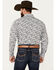 Image #4 - Rodeo Clothing Men's Paisley Print Long Sleeve Pearl Snap Western Shirt, White, hi-res
