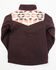 Image #3 - Shyanne Toddler Girls' Southwestern Print Softshell Jacket, Chocolate, hi-res