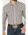 Image #3 - Blue Ranchwear Men's Freestone Striped Print Long Sleeve Snap Western Shirt, Light Grey, hi-res