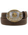 Image #1 - Cody James Men's Mexican Flat Buckle Belt, Brown, hi-res
