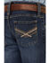 Wrangler 20X Boys' Dark Wash Vintage Bootcut Jeans - Toddler & Youth, Dark Blue, hi-res