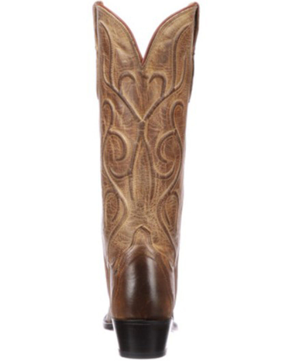 Image #5 - Lucchese Women's Patsy Western Boots - Snip Toe, Tan, hi-res