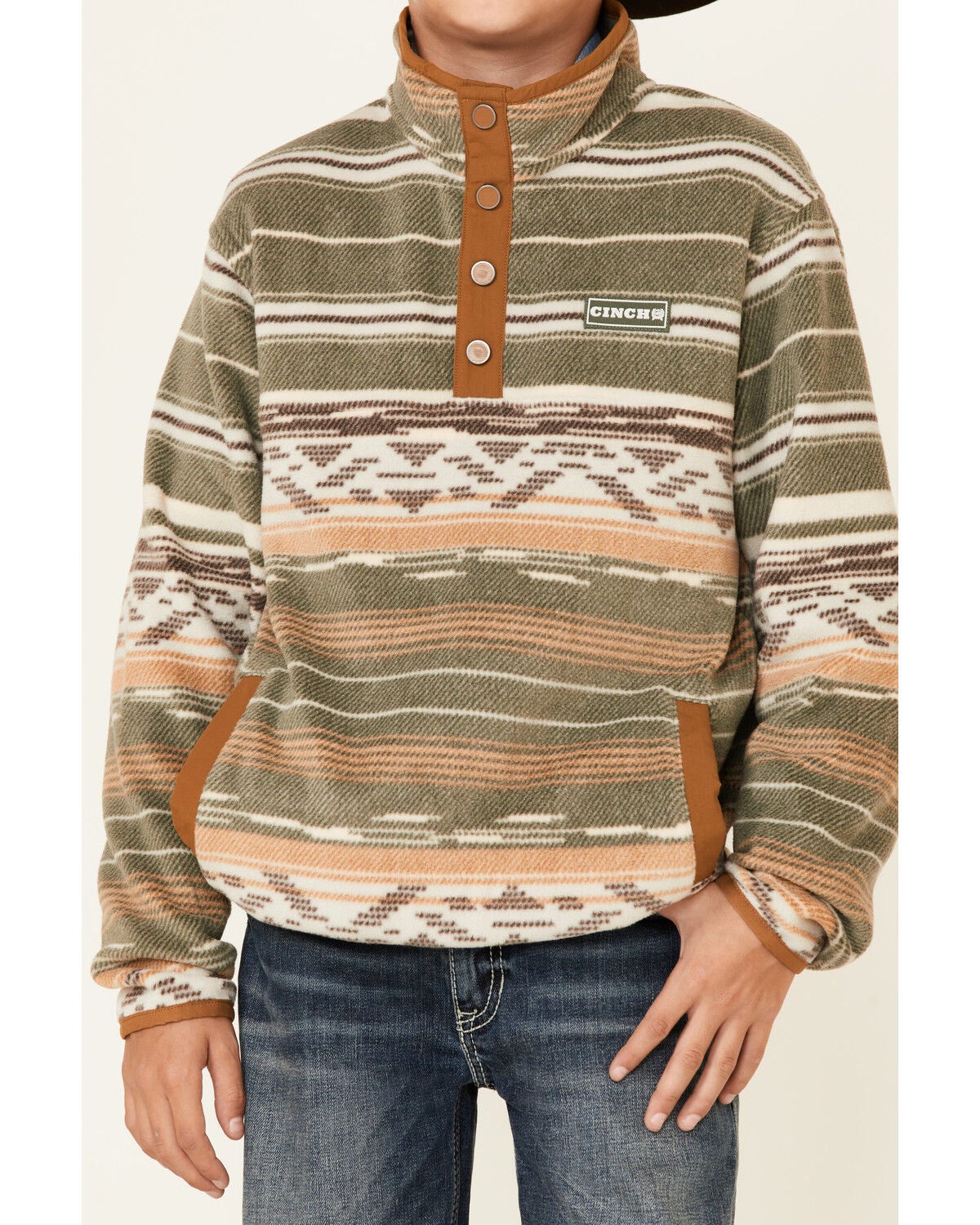 southwestern fleece pullover